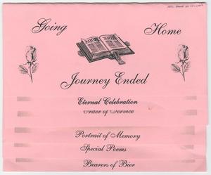 Primary view of object titled '[Funeral Program for Annie W. Collins, September 23, 2005]'.