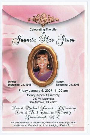 [Funeral Program for Juanita Mae Green, January 5, 2007]