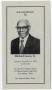 Primary view of [Funeral Program for Richard Lewis, Sr., December 11, 1999]