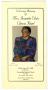 Primary view of [Funeral Program for Juanita Elois Clewis Reed, June 26, 1998]