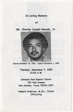 [Funeral Program for Charles Joseph Revado, Jr., September 7, 2000]