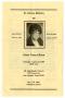 Pamphlet: [Funeral Program for Nancy Roan, August 26, 1989]