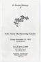 Primary view of [Funeral Program for Annie Mae Browning Sanders, November 10, 1995]