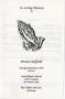 Thumbnail image of item number 1 in: '[Funeral Program for Premon Sheffield, January 23, 1996]'.
