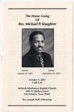[Funeral Program for Michael P. Slaughter, October 4, 2007]