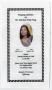 Thumbnail image of item number 1 in: '[Funeral Program for Aisha Rene Demps-Young, February 16, 2008]'.