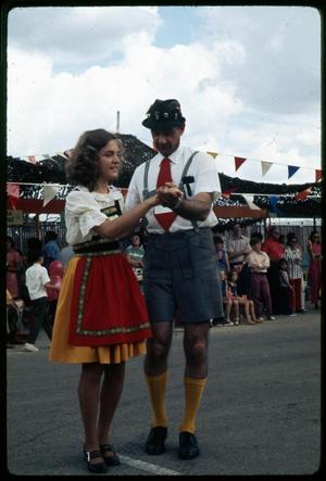 [German Folk Dancing Couple]