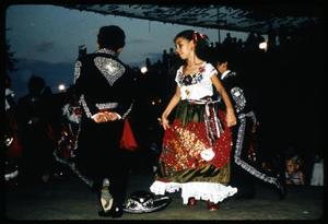 [Ballet Folklorico de San Antonio dancers at the Texas Foklife Festival]
