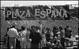 Primary view of object titled '[Plaza Espana Food Booth]'.