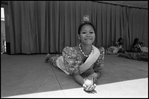 [Bayanihan Dancer Performing the Candle Dance at the Texas Folklife Festival]
