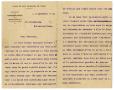 Letter: [Letter from J. Bertrand to Meyer Bodansky - November 1921]
