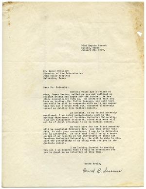 [Correspondence between Meyer Bodansky and Orval B. Sessums - February 1939]