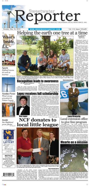 Sweetwater Reporter (Sweetwater, Tex.), Vol. 112, No. 155, Ed. 1 Sunday, May 16, 2010