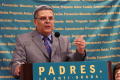 Primary view of [Carlos Ugarte speaking with hand raised]