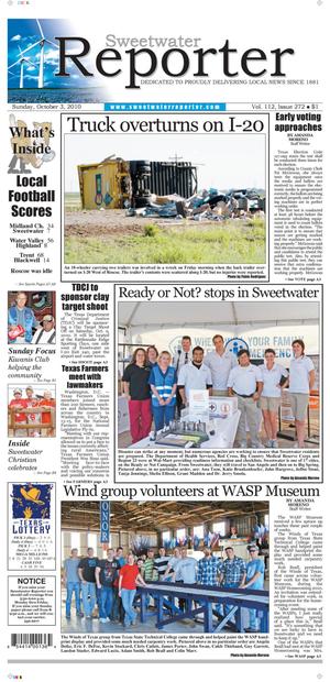 Sweetwater Reporter (Sweetwater, Tex.), Vol. 112, No. 272, Ed. 1 Sunday, October 3, 2010