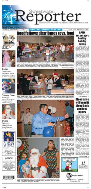 Sweetwater Reporter (Sweetwater, Tex.), Vol. 113, No. 023, Ed. 1 Sunday, December 12, 2010