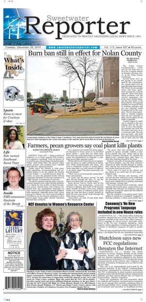 Sweetwater Reporter (Sweetwater, Tex.), Vol. 113, No. 037, Ed. 1 Tuesday, December 28, 2010
