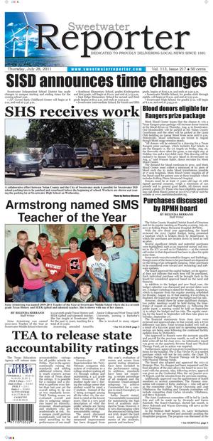 Sweetwater Reporter (Sweetwater, Tex.), Vol. 113, No. 217, Ed. 1 Thursday, July 28, 2011