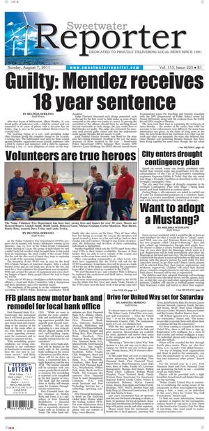 Sweetwater Reporter (Sweetwater, Tex.), Vol. 113, No. 225, Ed. 1 Sunday, August 7, 2011