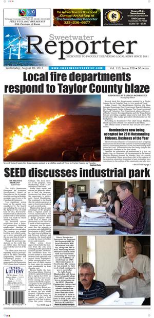 Sweetwater Reporter (Sweetwater, Tex.), Vol. 113, No. 228, Ed. 1 Wednesday, August 10, 2011