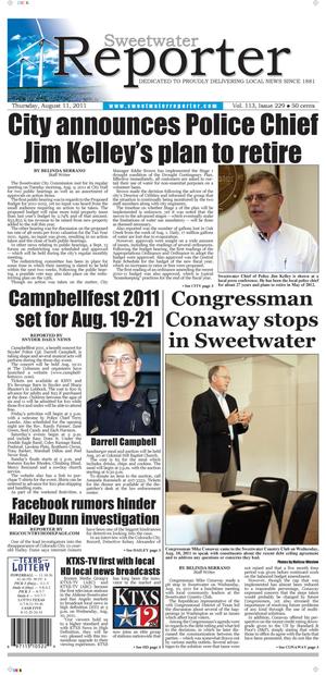 Sweetwater Reporter (Sweetwater, Tex.), Vol. 113, No. 229, Ed. 1 Thursday, August 11, 2011
