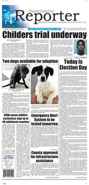 Sweetwater Reporter (Sweetwater, Tex.), Vol. 113, No. 304, Ed. 1 Tuesday, November 8, 2011