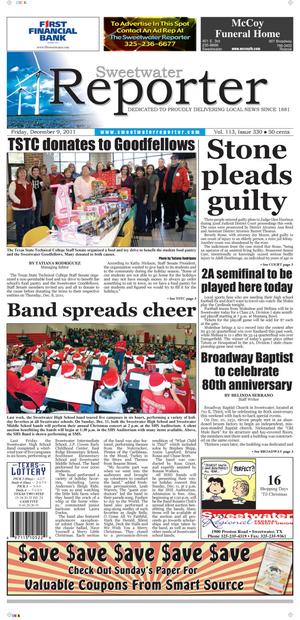 Sweetwater Reporter (Sweetwater, Tex.), Vol. 113, No. 330, Ed. 1 Friday, December 9, 2011