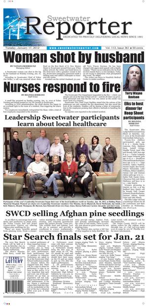 Sweetwater Reporter (Sweetwater, Tex.), Vol. 113, No. 361, Ed. 1 Tuesday, January 17, 2012