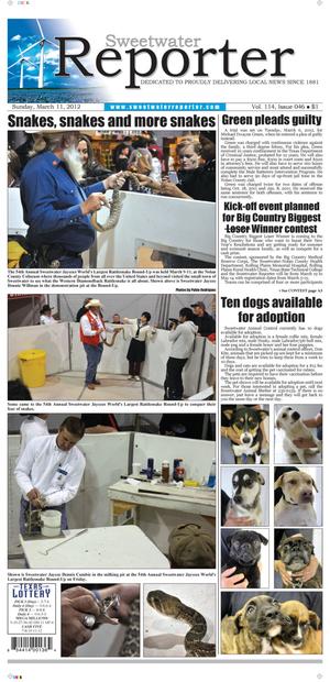 Sweetwater Reporter (Sweetwater, Tex.), Vol. 114, No. 046, Ed. 1 Sunday, March 11, 2012