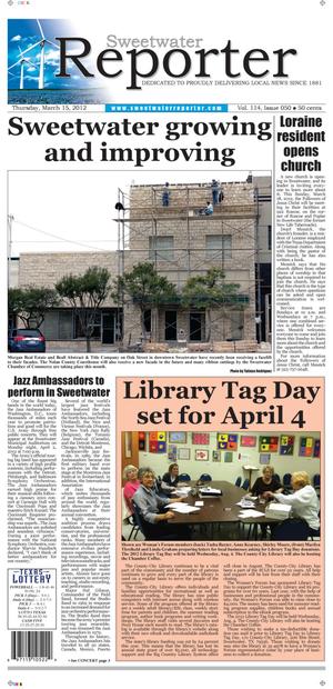 Sweetwater Reporter (Sweetwater, Tex.), Vol. 114, No. 050, Ed. 1 Thursday, March 15, 2012