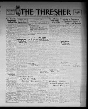 Primary view of object titled 'The Thresher (Houston, Tex.), Vol. 22, No. 25, Ed. 1 Friday, April 16, 1937'.