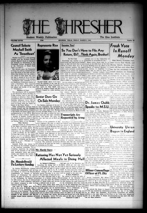 The Thresher (Houston, Tex.), Vol. 28, No. 20, Ed. 1 Friday, March 5, 1943