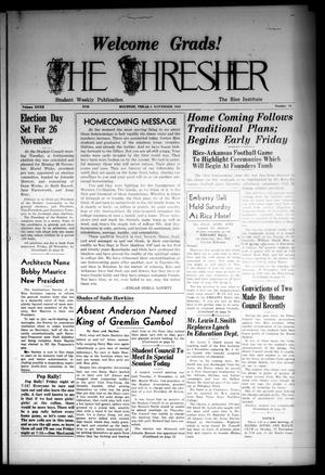 The Thresher (Houston, Tex.), Vol. 32, No. 14, Ed. 1 Thursday, November 8, 1945