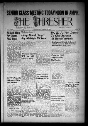 The Thresher (Houston, Tex.), Vol. 32, No. 26, Ed. 1 Thursday, February 14, 1946