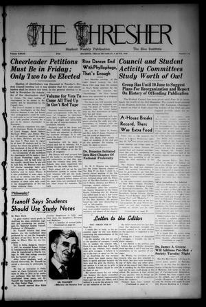 The Thresher (Houston, Tex.), Vol. 33, No. 12, Ed. 1 Thursday, June 6, 1946