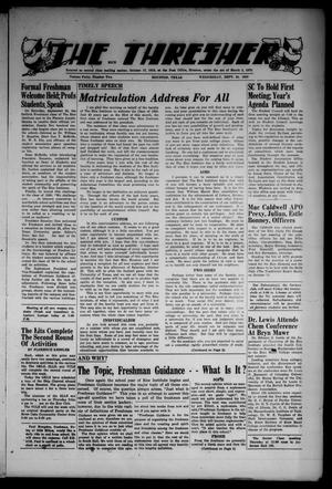 The Thresher (Houston, Tex.), Vol. 40, No. 2, Ed. 1 Wednesday, September 24, 1952