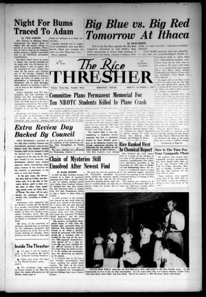 Primary view of object titled 'The Rice Thresher (Houston, Tex.), Vol. 41, No. 3, Ed. 1 Friday, October 2, 1953'.