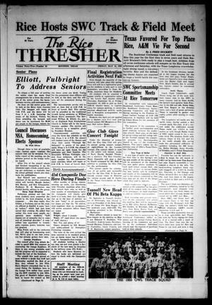 The Rice Thresher (Houston, Tex.), Vol. 42, No. 28, Ed. 1 Friday, May 13, 1955
