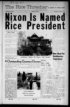 The Rice Thresher (Houston, Tex.), Vol. 48, No. 23, Ed. 1 Friday, March 24, 1961
