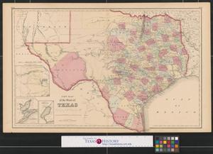 New map of the State of Texas: Compiled from J. De Cordova's large map.