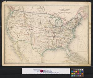 Primary view of object titled 'The United States & the relative position of the Oregon & Texas.'.