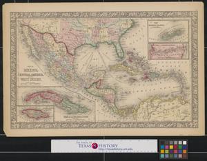 Map of Mexico, Central America, and the West Indies.