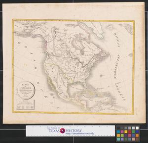 Primary view of object titled 'Carte de l'amérique septentrionale : dressée pour l'usage des colléges.'.