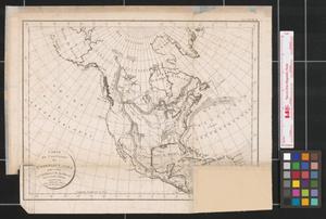 Carte du continent de l'Amérique nord: pour servir à l'intelligence du système des vents et des courans.