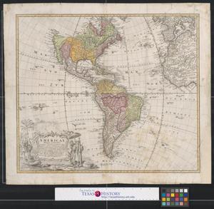 Primary view of object titled 'Americae mappa generalis secundum legitimas projectionis stereographicae regulas.'.