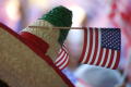 Photograph: [American flag on sombrero]