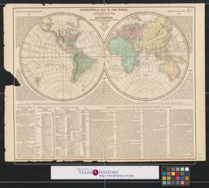 Geographical map of the world: with the tracks of the most celebrated navigators for the elucidation of Lavoisne's genealogical, historical, chronological, and geographical atlas.