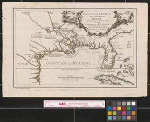 Les costes aux environs de la riviere de Misisipi : decouvertes par Mr. de la Salle en 1683 et reconnues par Mr. le Chevallier d'Iberville en 1698 et 1699.