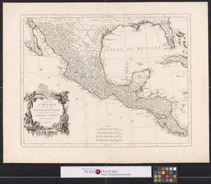 Carte du Mexique et de la Nouvelle Espagne : contenant la partie australe de l'Amérique Septentle.
