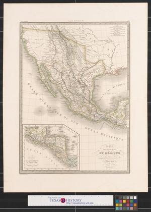 Carte des États-Unis du Méxique.